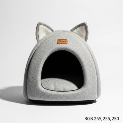 Cozy Mini Pet House for Cats & Small Dogs | Modern Soft Felt Pet Bed Cave
